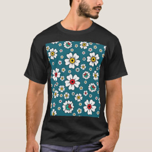 Camiseta Fondo de pantalla floral tropical hawaiano: diseño