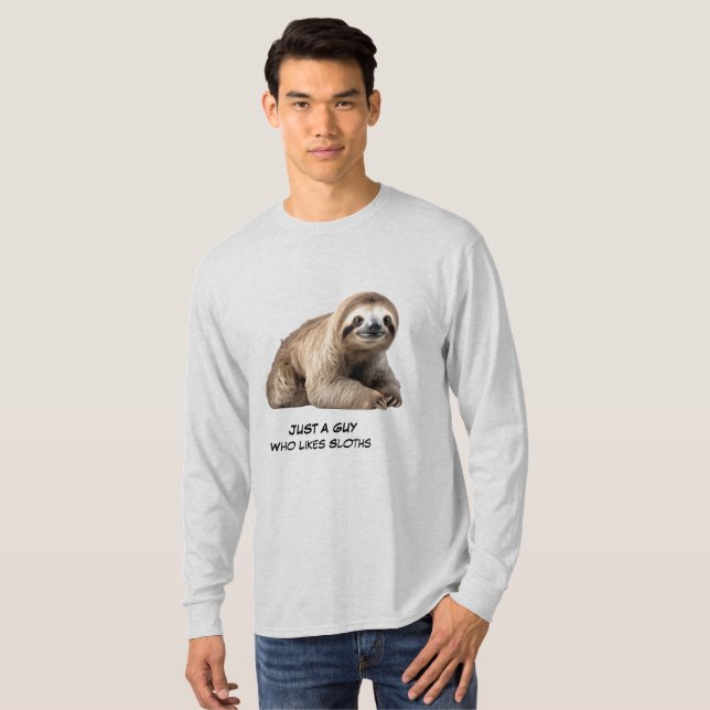 Camiseta Fondo de perezoso lindo (Anverso completo)