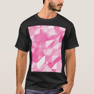Camiseta Fondo de polígono rosa: representación 3D abstract