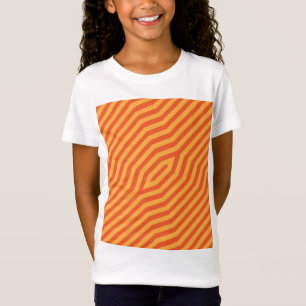 Camiseta Fondo de rayas diagonales simétricas 8