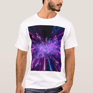 Camiseta Fondo de resumen cósmico de Neon Galaxy