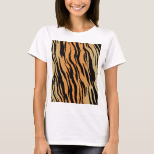 Camiseta Fondo de textura de patrón transparente del tigre