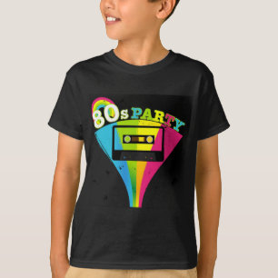Camiseta fondo del fiesta 80s