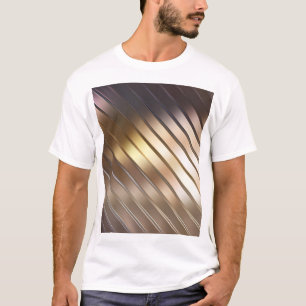 Camiseta Fondo diagonal de oro abstracto y elegante.