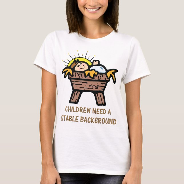 Camiseta fondo estable de jesus (Anverso)