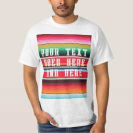 Camiseta fondo general mexicano poncho