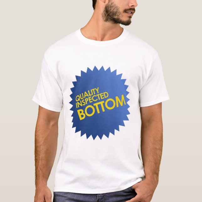Camiseta Fondo inspeccionado de calidad (Anverso)