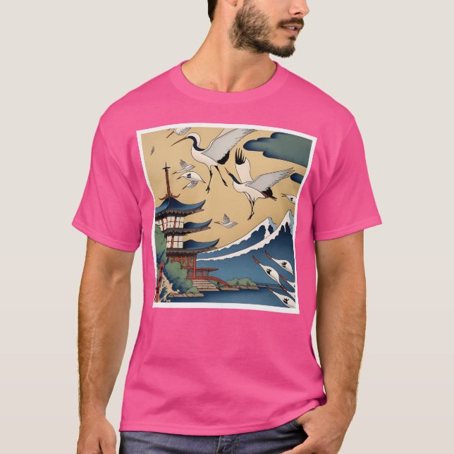 Camiseta Fondo japonés activo (Anverso)