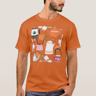 Camiseta Fondo oscuro del tiempo del té