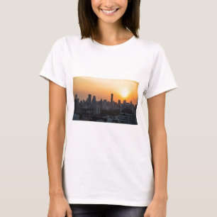 Camiseta Fondo panorámico del cielo de Bangkok