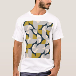 Camiseta Fondo retro de cosecha geométrica moderna