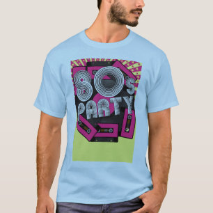 Camiseta Fondo retro del fiesta