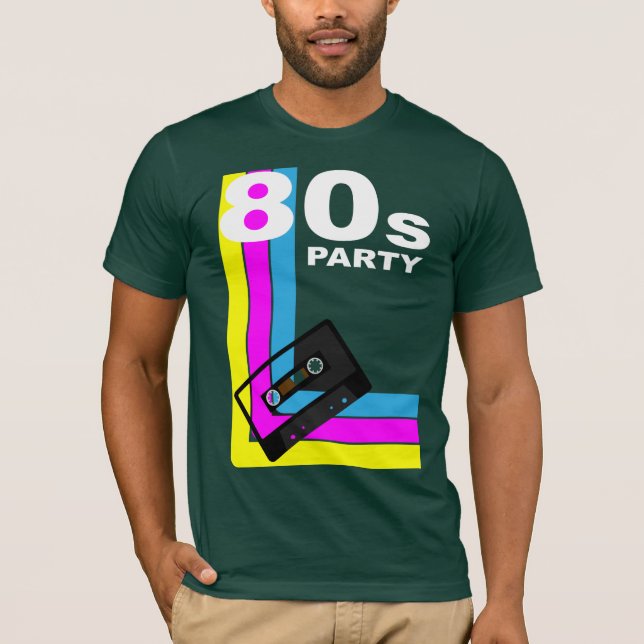 Camiseta Fondo retro del fiesta (Anverso)