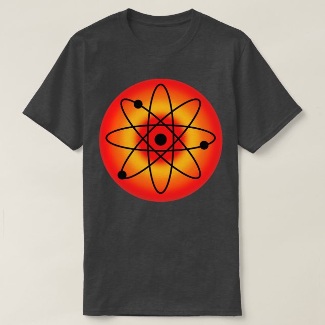 Camiseta Fondo rojo atómico (Diseño del anverso)