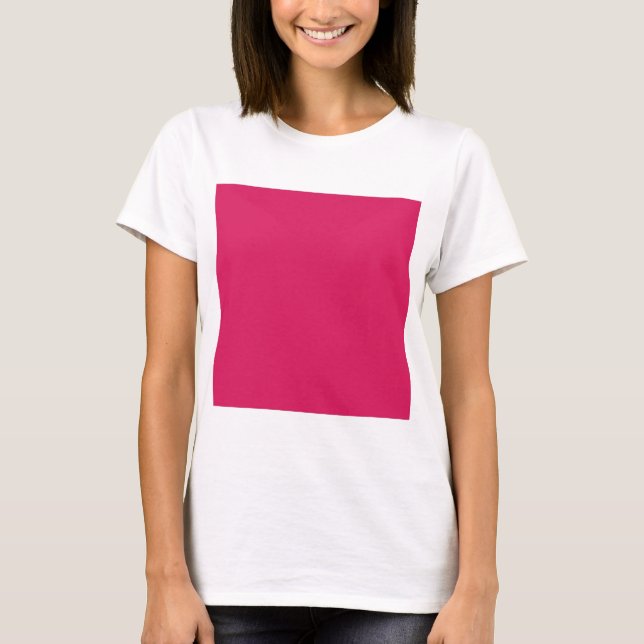 Camiseta fondo rosa con borde blanco (Anverso)