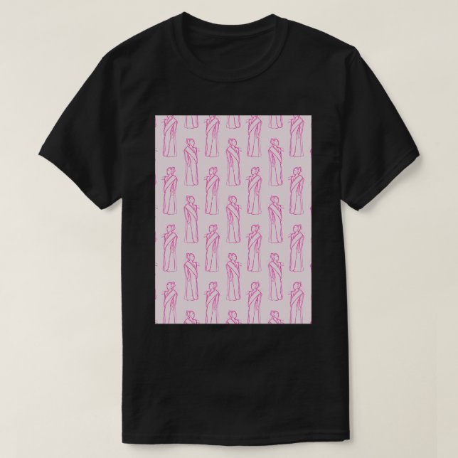 Camiseta Fondo rosado de Hypatia (Diseño del anverso)