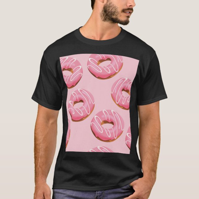Camiseta Fondo transparente de donuts acristalados (Anverso)