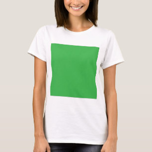 Camiseta fondo verde con borde blanco