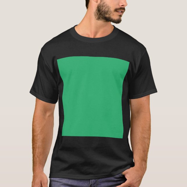 Camiseta fondo verde con borde blanco (Anverso)
