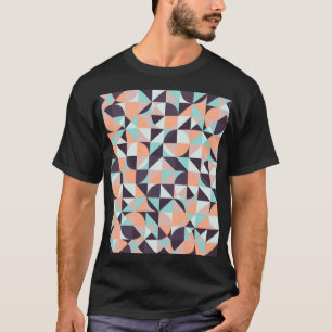 Camiseta Fondo vintage retro geométrico, sin costura