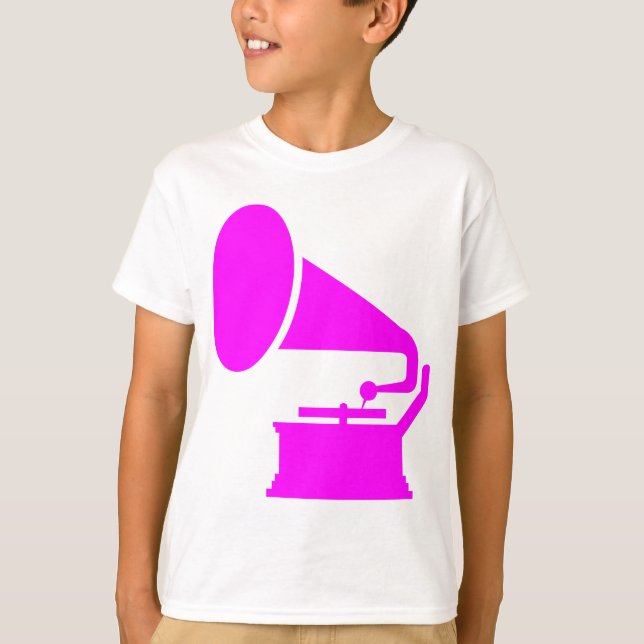 Camiseta Fonógrafo - Magenta (Anverso)