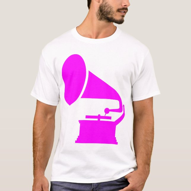 Camiseta Fonógrafo - Magenta (Anverso)