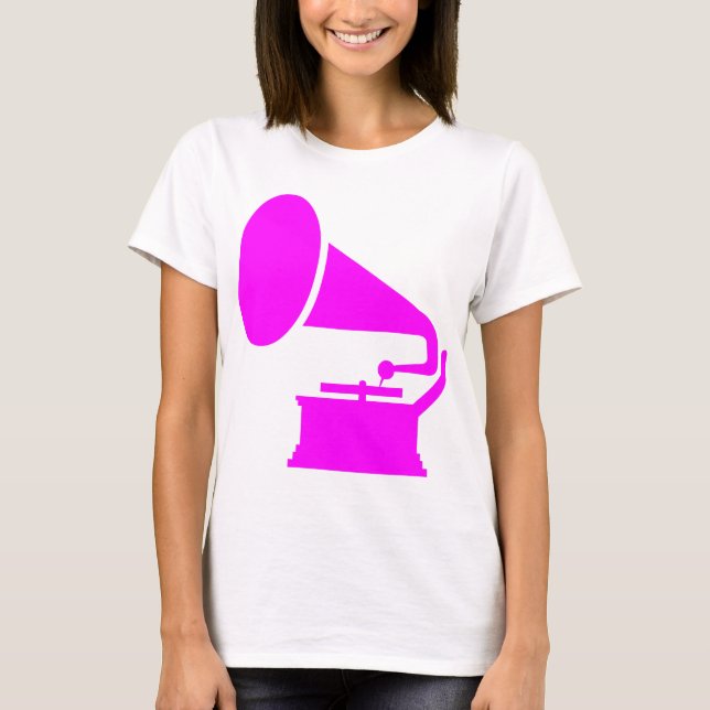 Camiseta Fonógrafo - Magenta (Anverso)