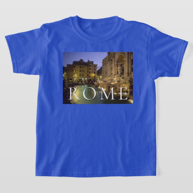 Camiseta Fontana de Trevi de noche | Roma, Lacio, Italia (Distribución)