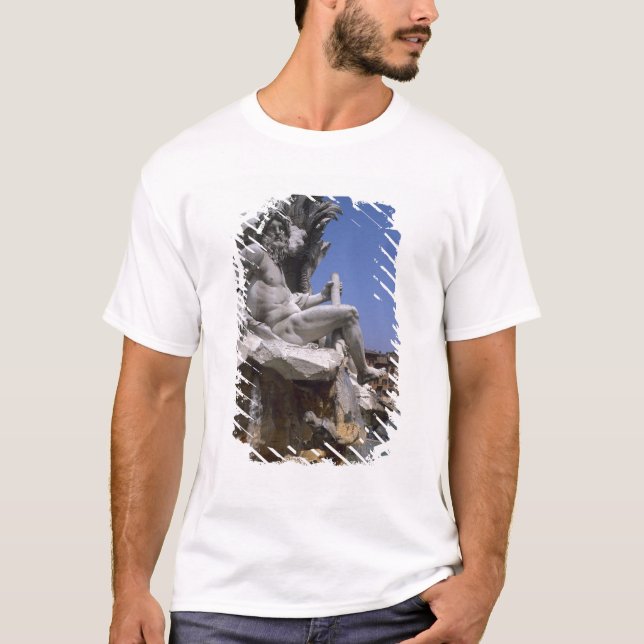 Camiseta Fontana dei Quattro Fiumi, Piazza Navona, Roma, (Anverso)