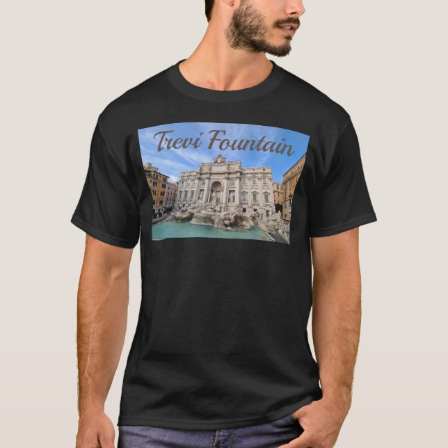 Camiseta Fontana di Trevi Roma Italia Feriado de Fiesta Pan (Anverso)