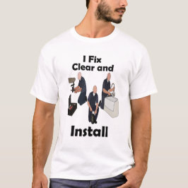 Camiseta Fontanero arreglo claro instalar fiesta de hombre 
