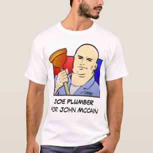 Camiseta FONTANERO de JOE para John McCain