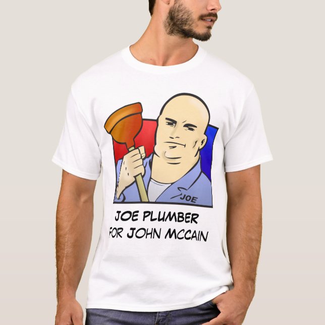 Camiseta FONTANERO de JOE para John McCain (Anverso)