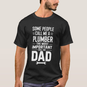 Camiseta Fontanero divertido padre fontanería ajustador de