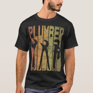 Camiseta Fontanero Fontanería Vintage Retro