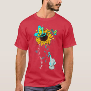 Camiseta Food Allergies Awareness Sunflower Elephant Men Wo