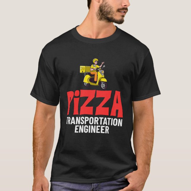 Camiseta Food Delivery Driver Delivering Pizza Courier Than (Anverso)