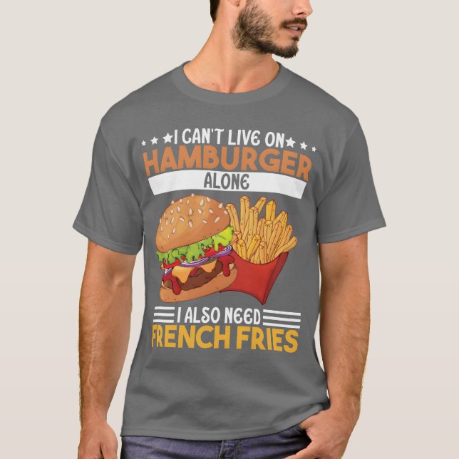 Camiseta Food Lifestyle Meaty Burger Food Lovers Gifts Idea (Anverso)