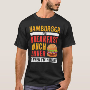 Camiseta Foodaholic Lifestyle Witty Hamburger Fast Food Ou