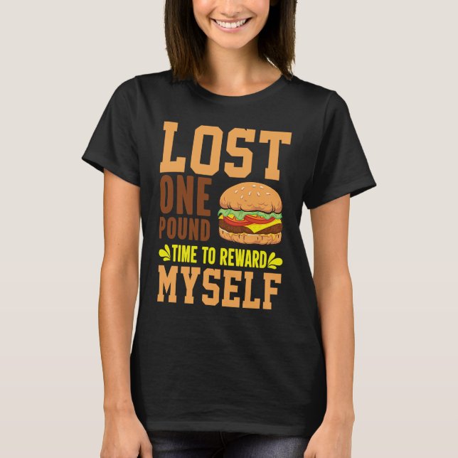 Camiseta Foodaholic Lifestyle Witty Hamburger Fast Food  Ou (Anverso)