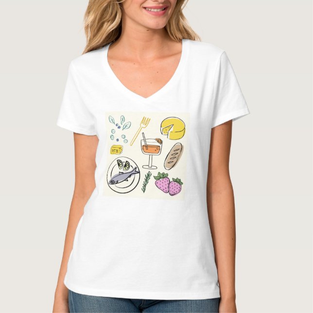 Camiseta Foodie Minimalista (Anverso)