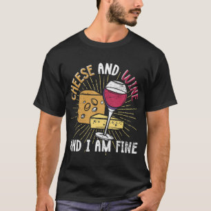 Camiseta Foodie Wine Gouda Cheese
