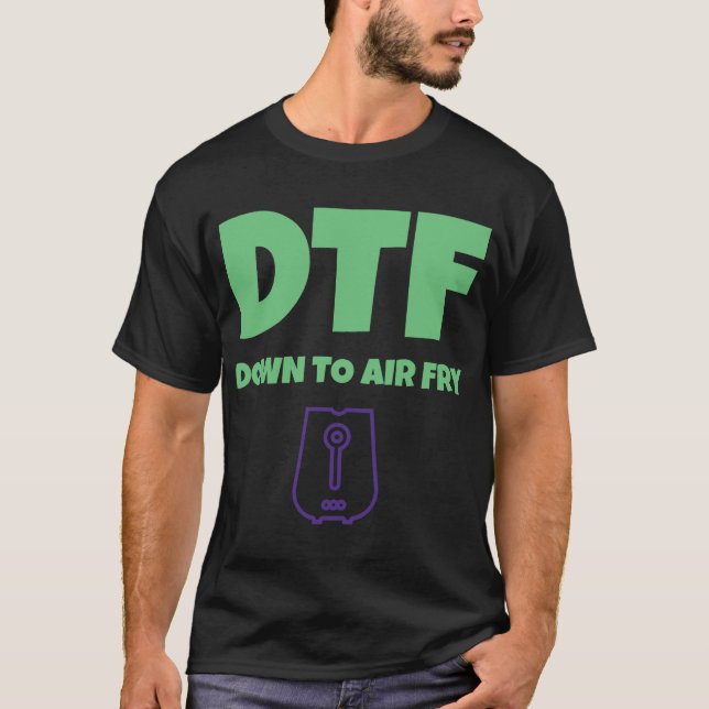 Camiseta Foodies DTF abajo a la sartén divertida del aire