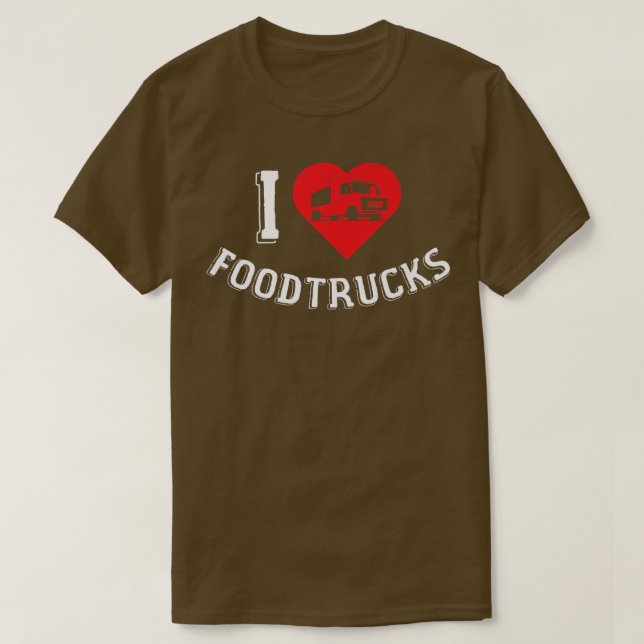 Camiseta Foodtruck Love Ice Cream Trucos de comida rápida T (Diseño del anverso)