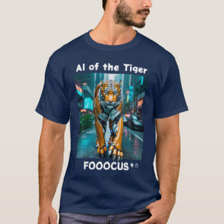Camiseta Fooocus - IA del tigre. Robo. Jungla de concreto