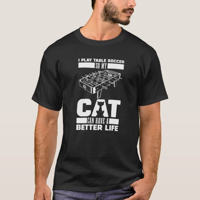Camiseta Foosball Cat Kicker  Table Soccer (Anverso)