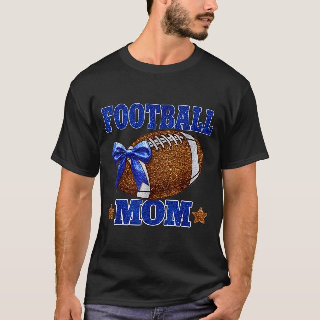 Camiseta Footbal Mom Football Mama Game Day Football Season (Anverso)