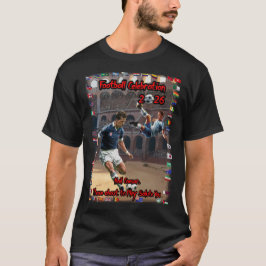 Camiseta Football Celebration 2026 on a Black