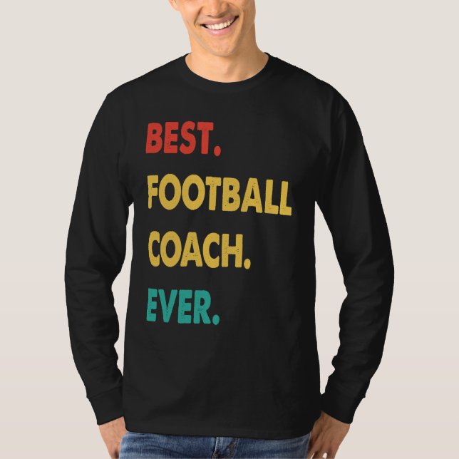 Camiseta Football Coach Retro Best Football Coach Ever (Anverso)