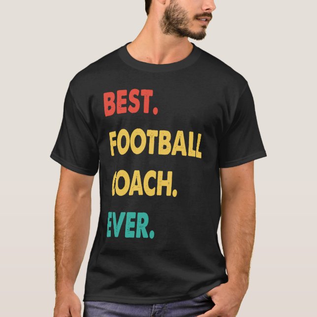 Camiseta Football Coach Retro Best Football Coach Ever (Anverso)